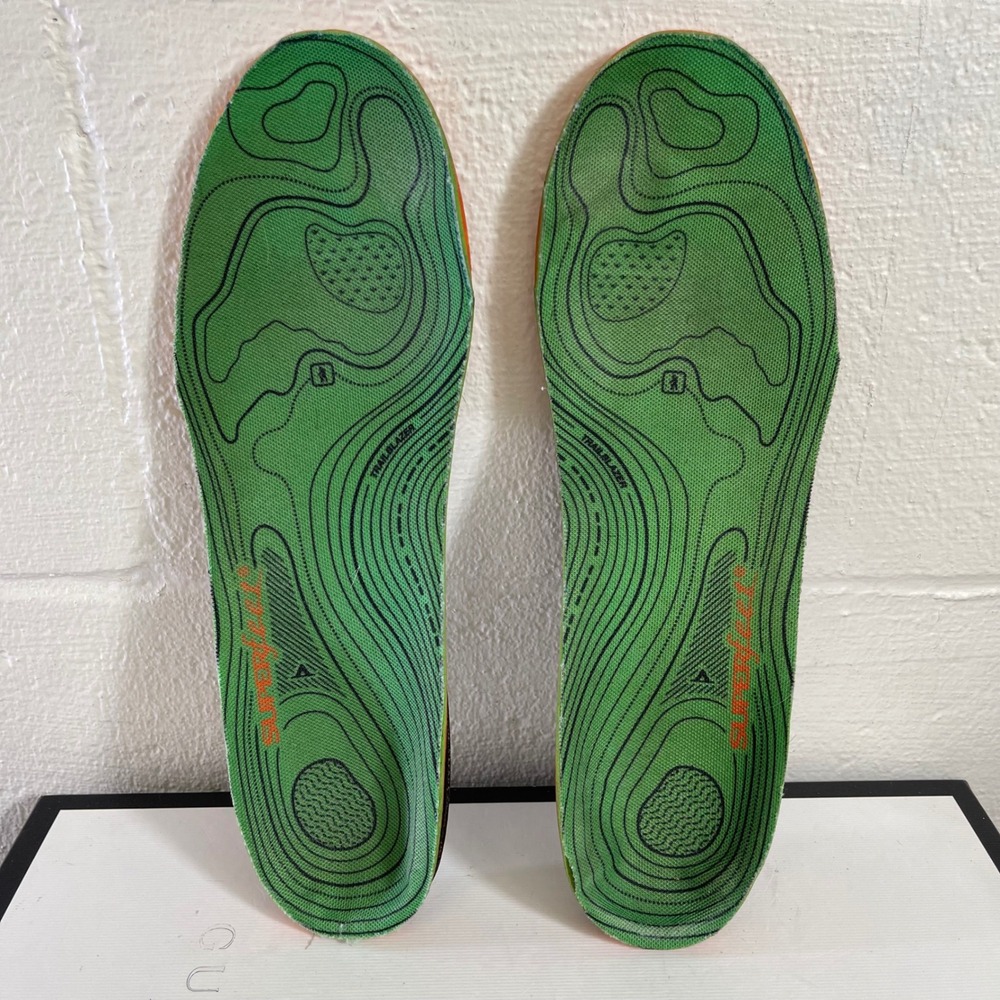 Superfeet Trailblazer Insoles Green Arch Support Mens 9.5-11 Women's 10.5-12